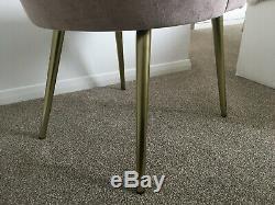 WEST ELM Mid-Century Upholstered Dining Chair Metal Legs (excellent condition)