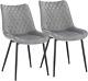Woltu 2pcs Dining Chairs Kitchen Counter Chairs Lounge Leisure Living Room