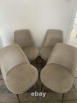 West Elm Finley Upholstered Dining Chairs x 4