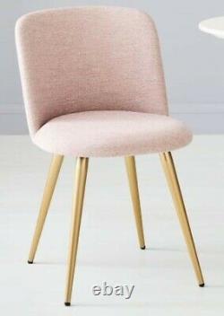 West Elm Lila Upholstered Dining Chair x2