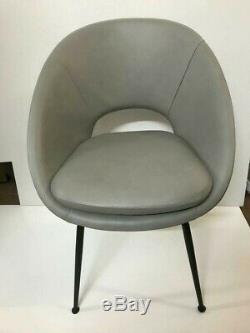 West elm Orb Upholstered Dining Chair, Cement Rrp £450