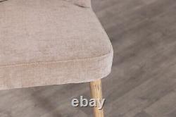 Wheat Chenille Dining Chair Beige Quilted Side Chair Upholstered Dining Chair