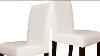 White Upholstered Dining Room Chairs Designs