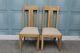 Willis & Gambier Pair Of Oak Freemont Dining Chairs Cream Upholstered Seat Pads