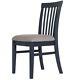 Wooden Upholstered Chair Blue Kitchen Dining Cushion Chair Florence Furniture