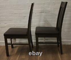 X2 Bentley Designs Milan Bonded Leather Upholstered Dining Chairs
