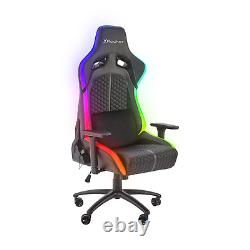 X Rocker RGB Gaming Chair LED Lights Ergonomic Racing Seat PU Black Stinger